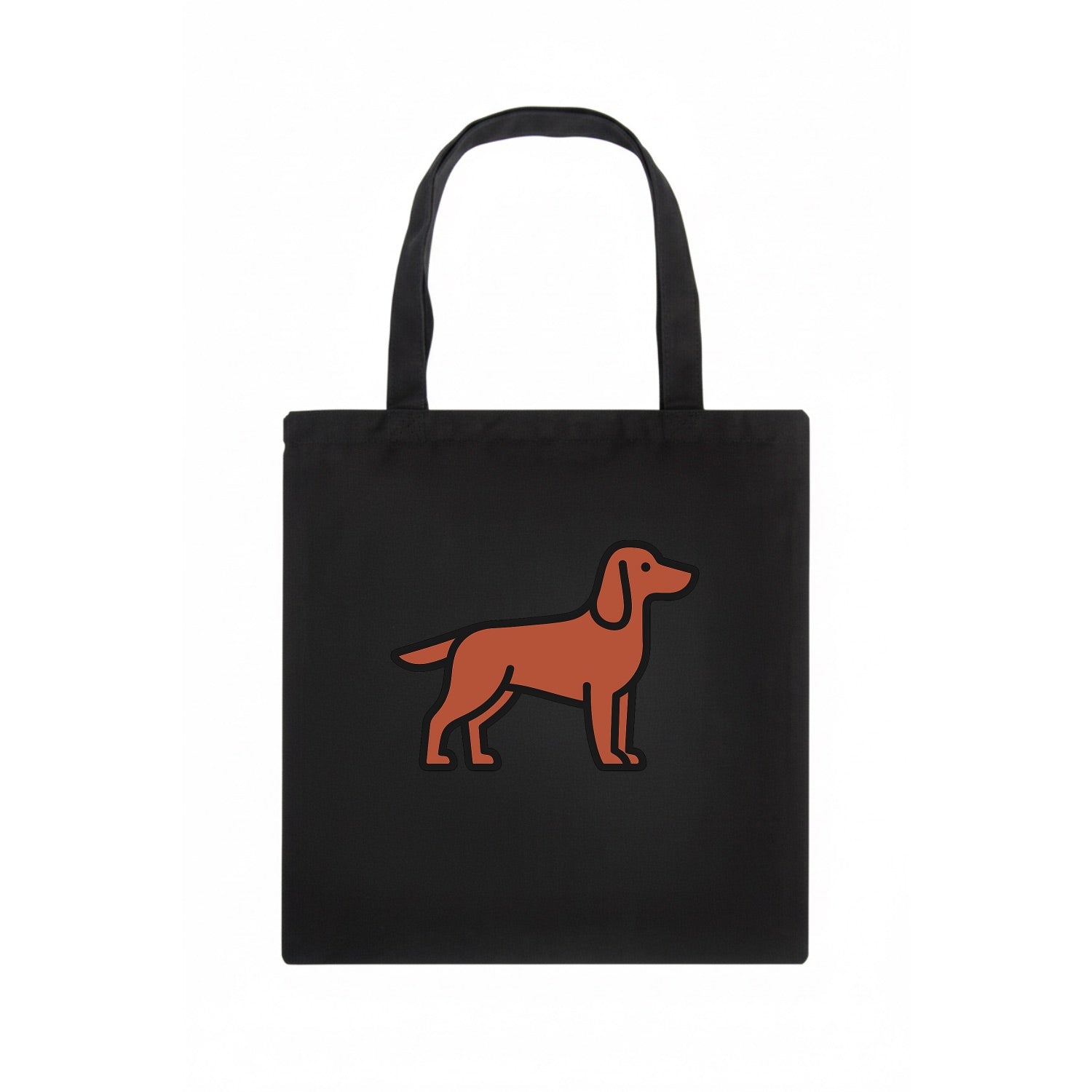 Irish Setter - Red/chestnut flat side profile - Tote Bag - dark