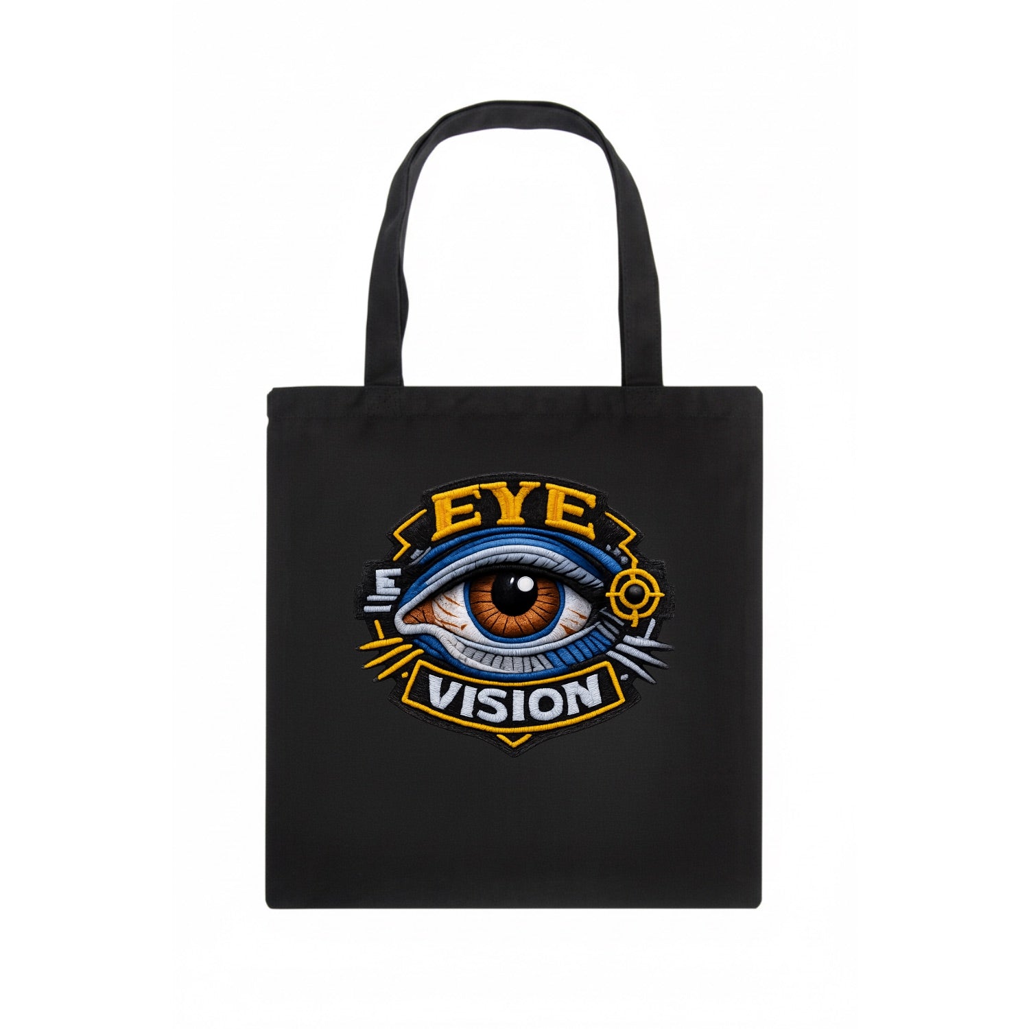EYE VISION - anatomical eye in blue and brown , optometry - Tote Bag - dark