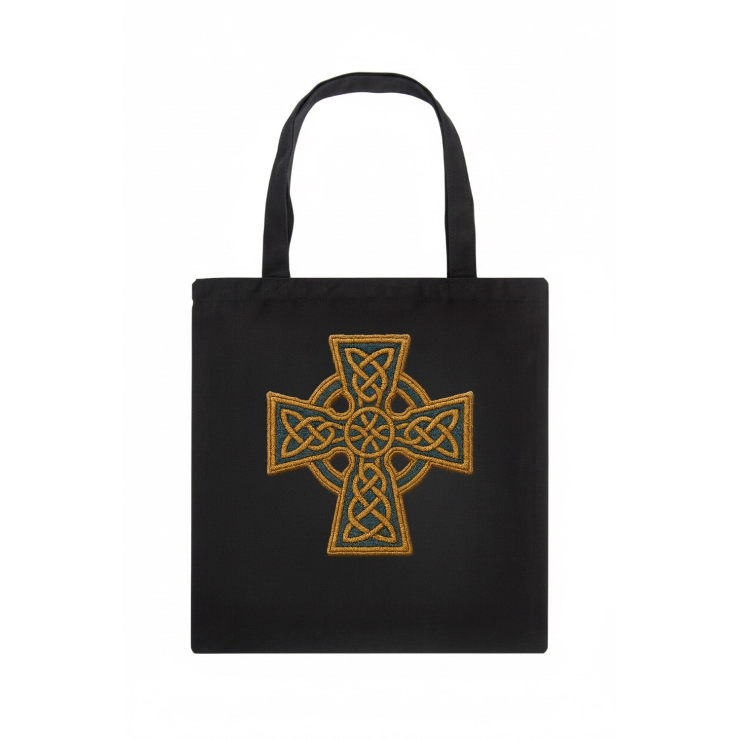Book Of Kells Cross - Tote Bag - dark