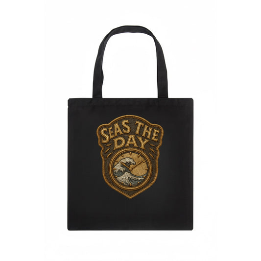 Seas The Day  - Tote Bag - dark
