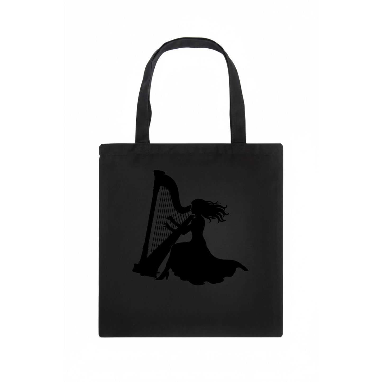 Harpist playing ethereal melody - Tote Bag - dark