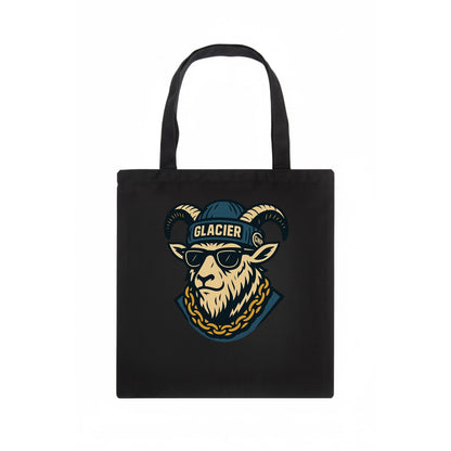 Glacier Mountain Goat - Tote Bag - dark