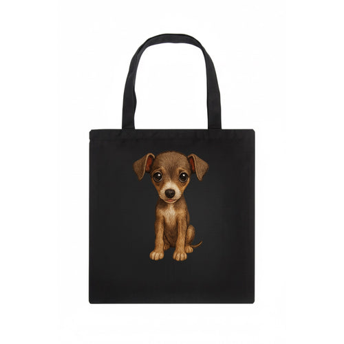Baby Italian Greyhound Puppy - sleek tiny body, long legs, gentle eyes, front-facing, - Tote Bag