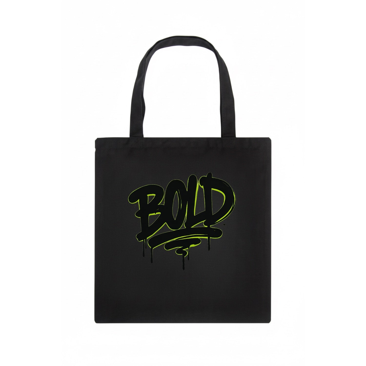 Bold typography design - "BOLD" - courageous, standing out - Tote Bag - dark