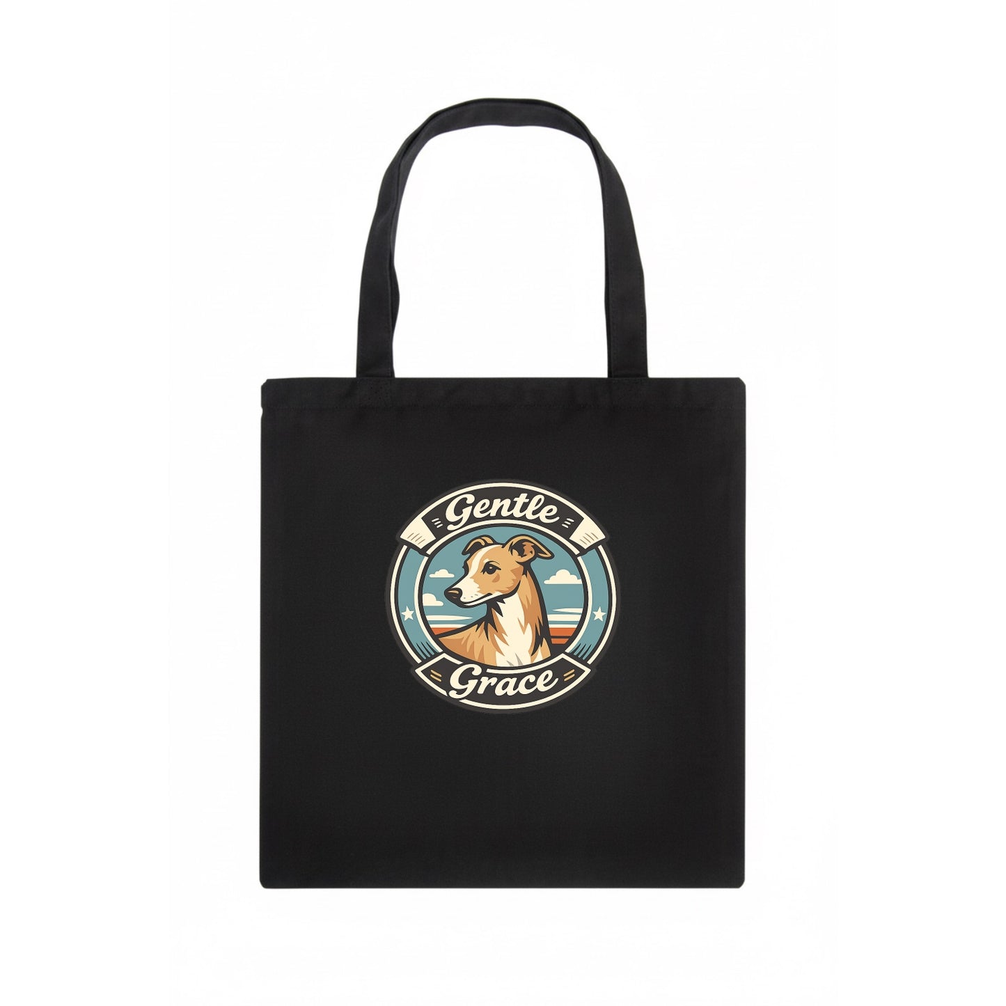 Gentle Grace of the Whippet - Tote Bag - dark