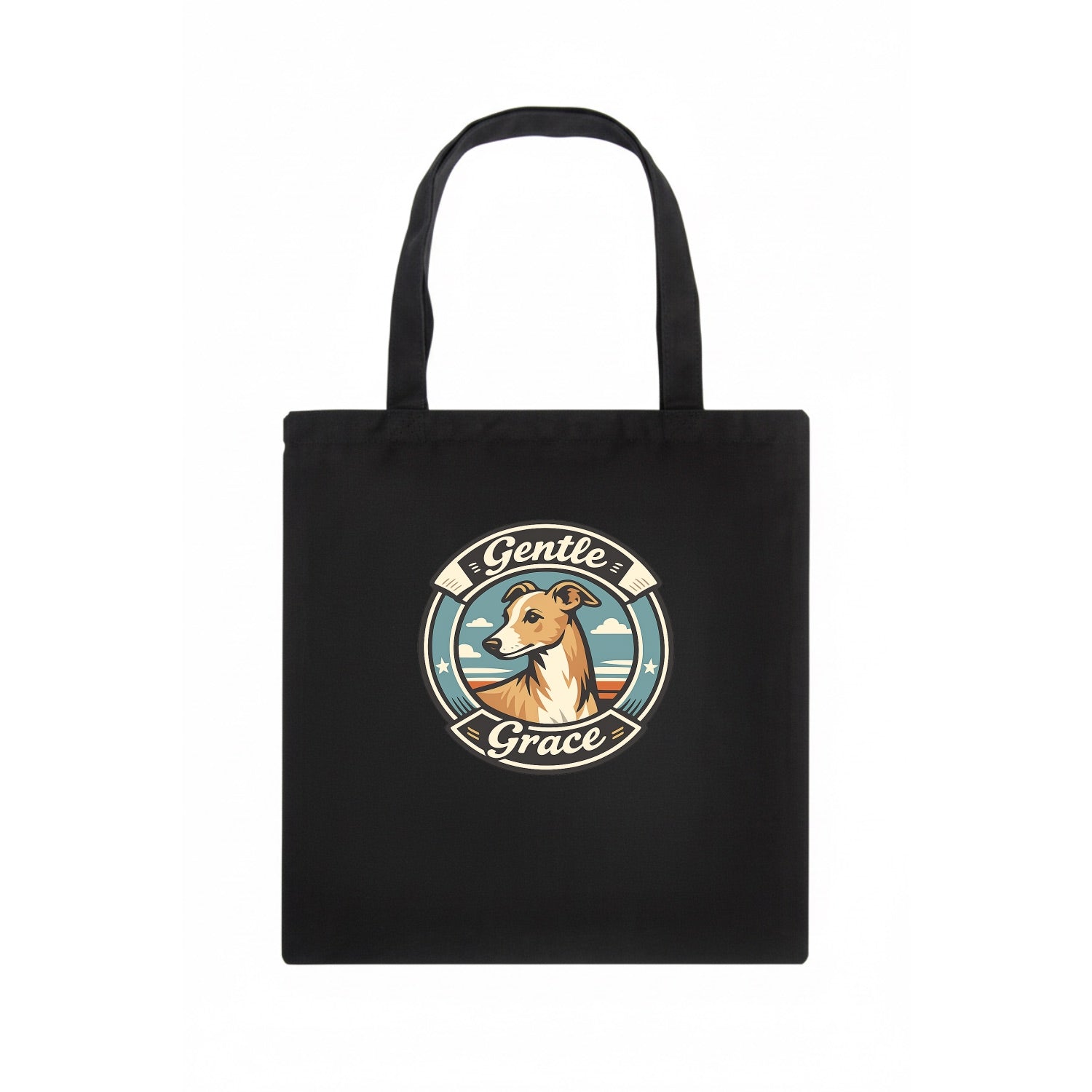 Gentle Grace of the Whippet - Tote Bag - dark