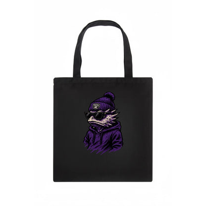 Fort Worth Horned Frog wearing TCU beanie with frog patch - Tote Bag - dark