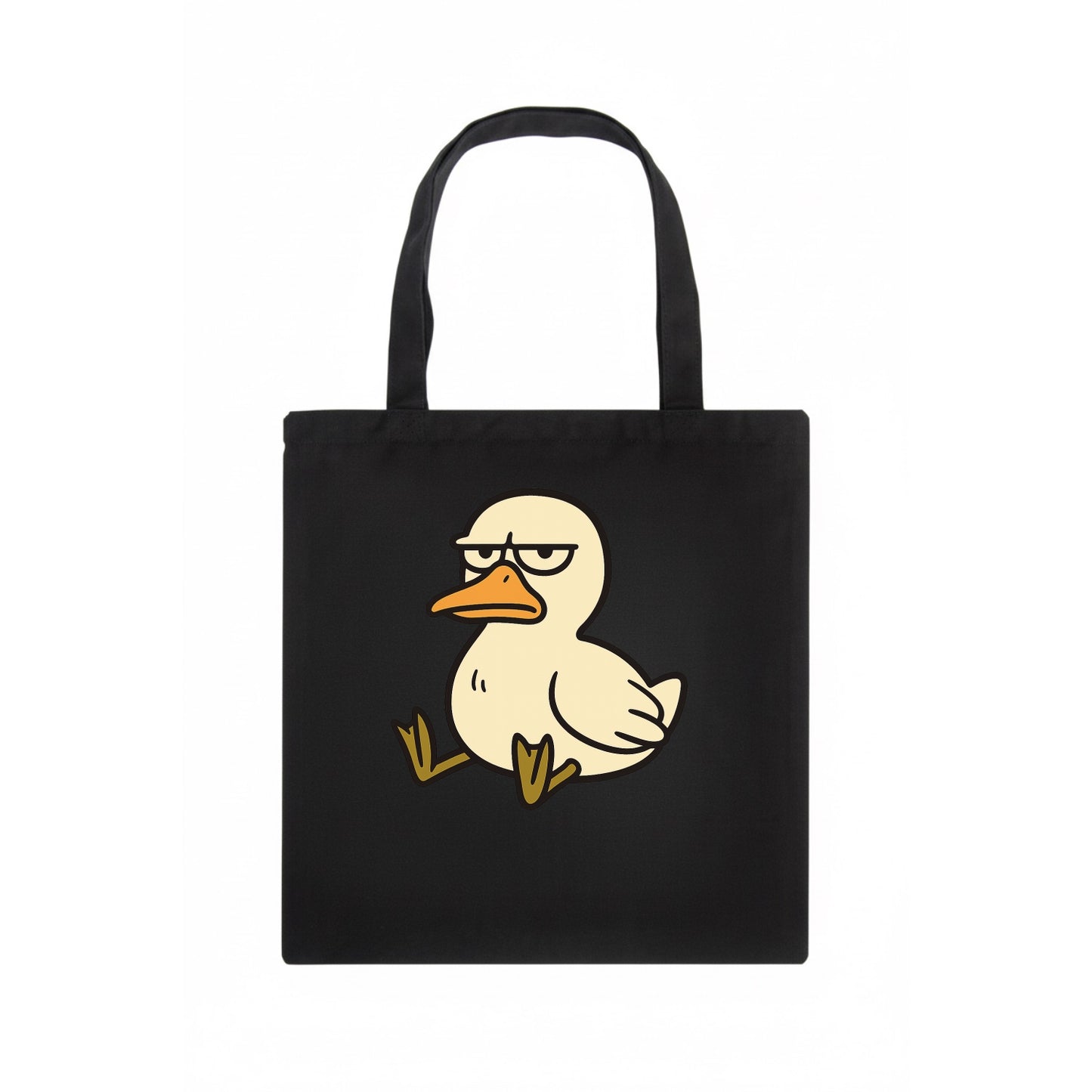 The Duck Judging Silently - Tote Bag - dark