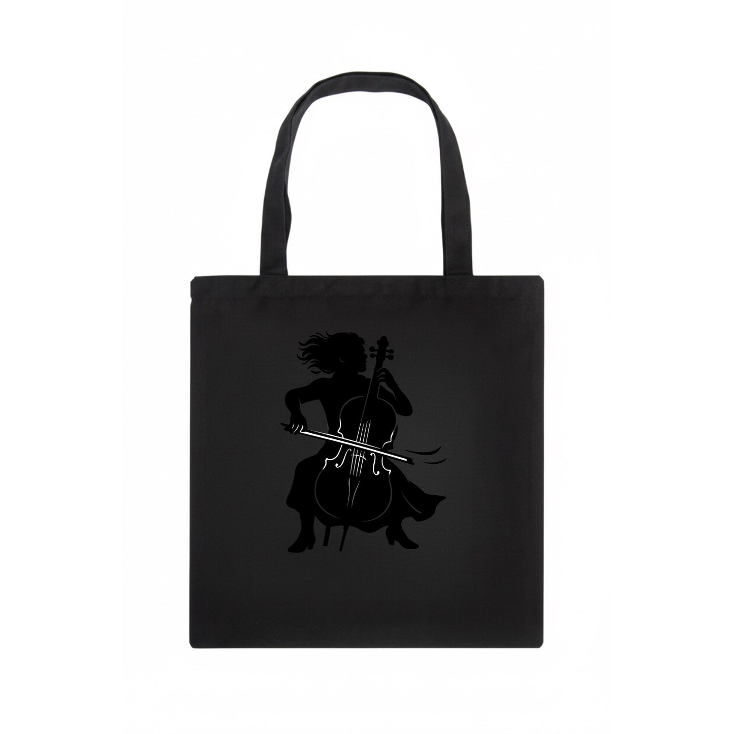 Cellist performing emotional solo - Tote Bag - dark
