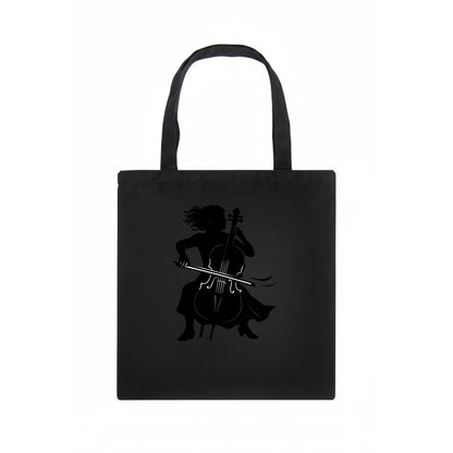 Cellist performing emotional solo - Tote Bag - dark