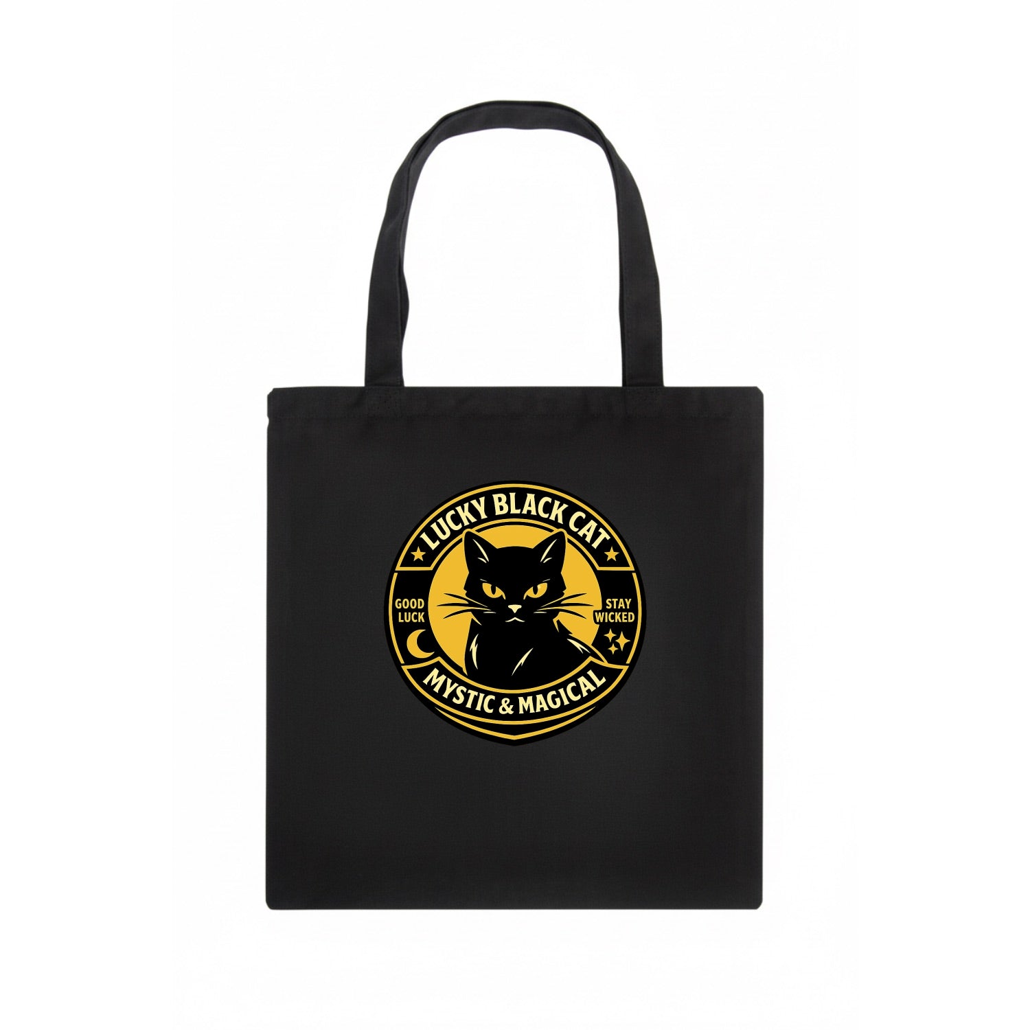 Mystic Feline Emblem - Tote Bag - dark