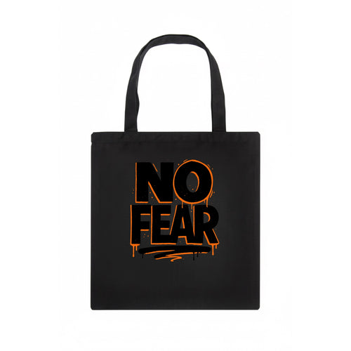 Bold typography design - NO FEAR - courage, bravery - Tote Bag