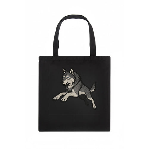 Wolf Leaping Action  - Tote Bag