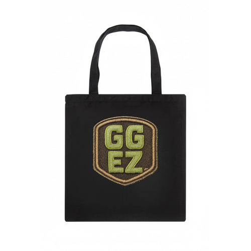 GG EZ - victory text in neon green , easy win - Tote Bag