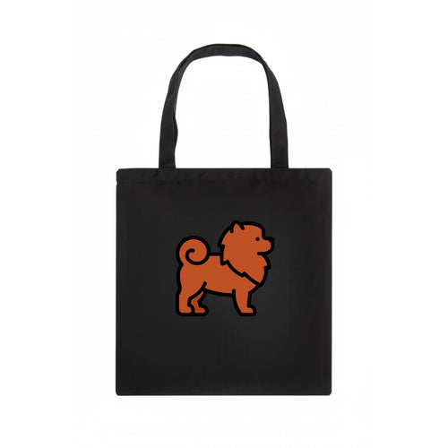 Chow Chow - Red fluffy flat side profile - Tote Bag