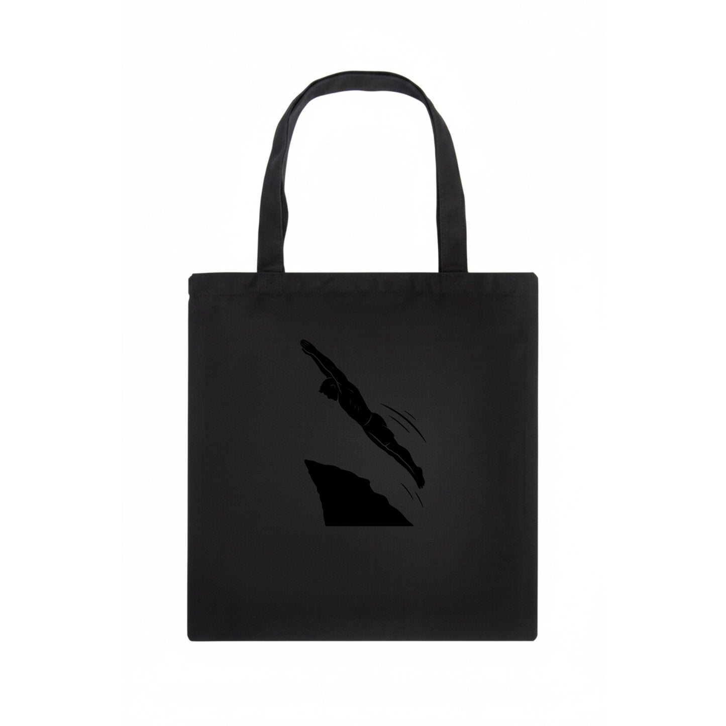 Cliff diver perfect form - Tote Bag - dark