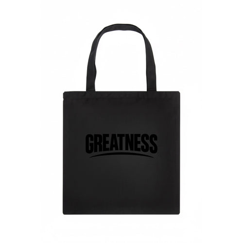 Bold typography design - GREATNESS - achieving excellence, reaching potential - Tote Bag