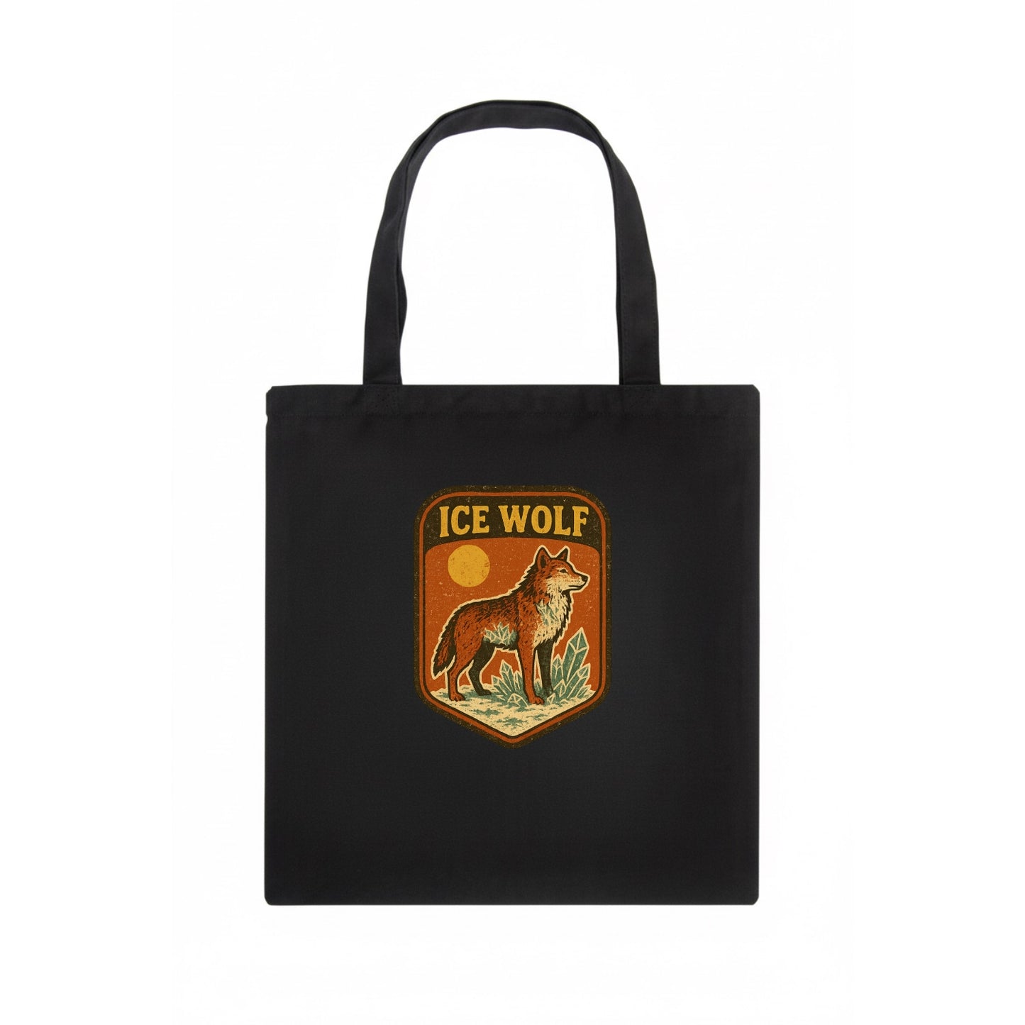Ice Wolf Crystal  - Tote Bag - dark