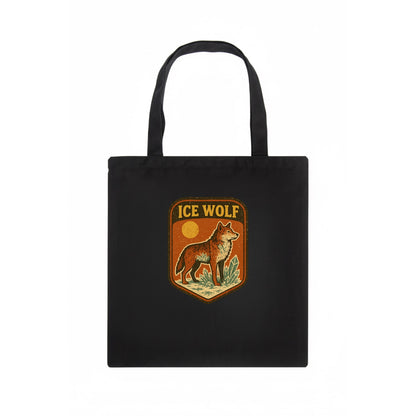 Ice Wolf Crystal  - Tote Bag - dark