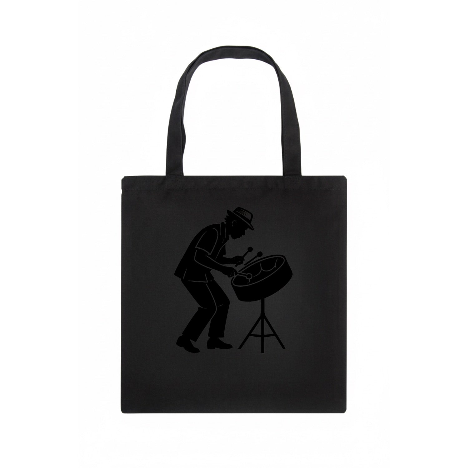 Steel drum player Caribbean rhythm - Tote Bag - dark