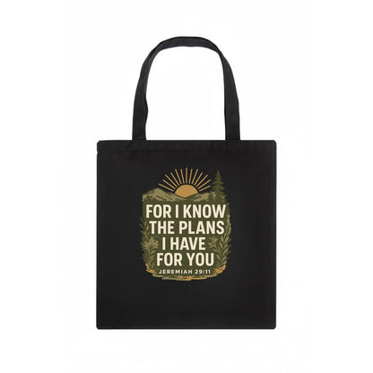 Jeremiah 29:11 Sunrise - Tote Bag - dark