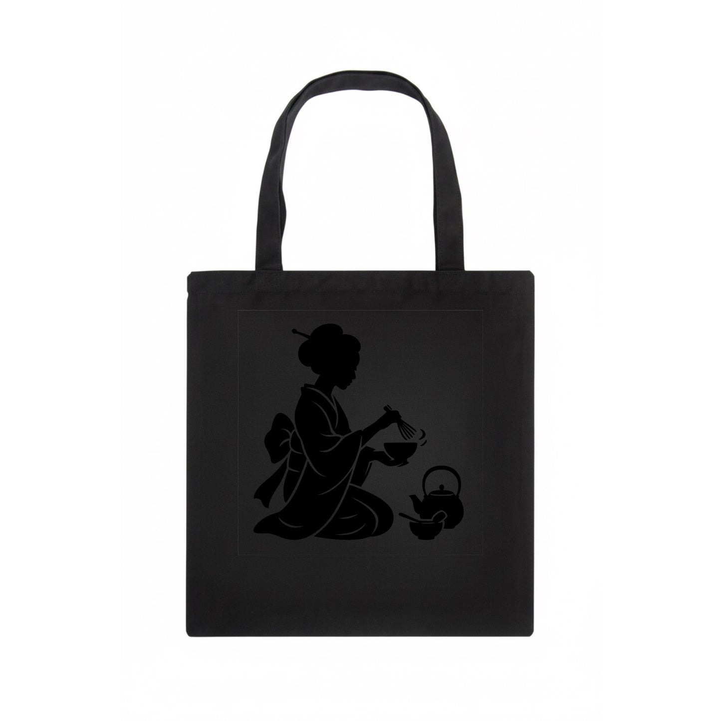 Geisha traditional tea ceremony - Tote Bag - dark
