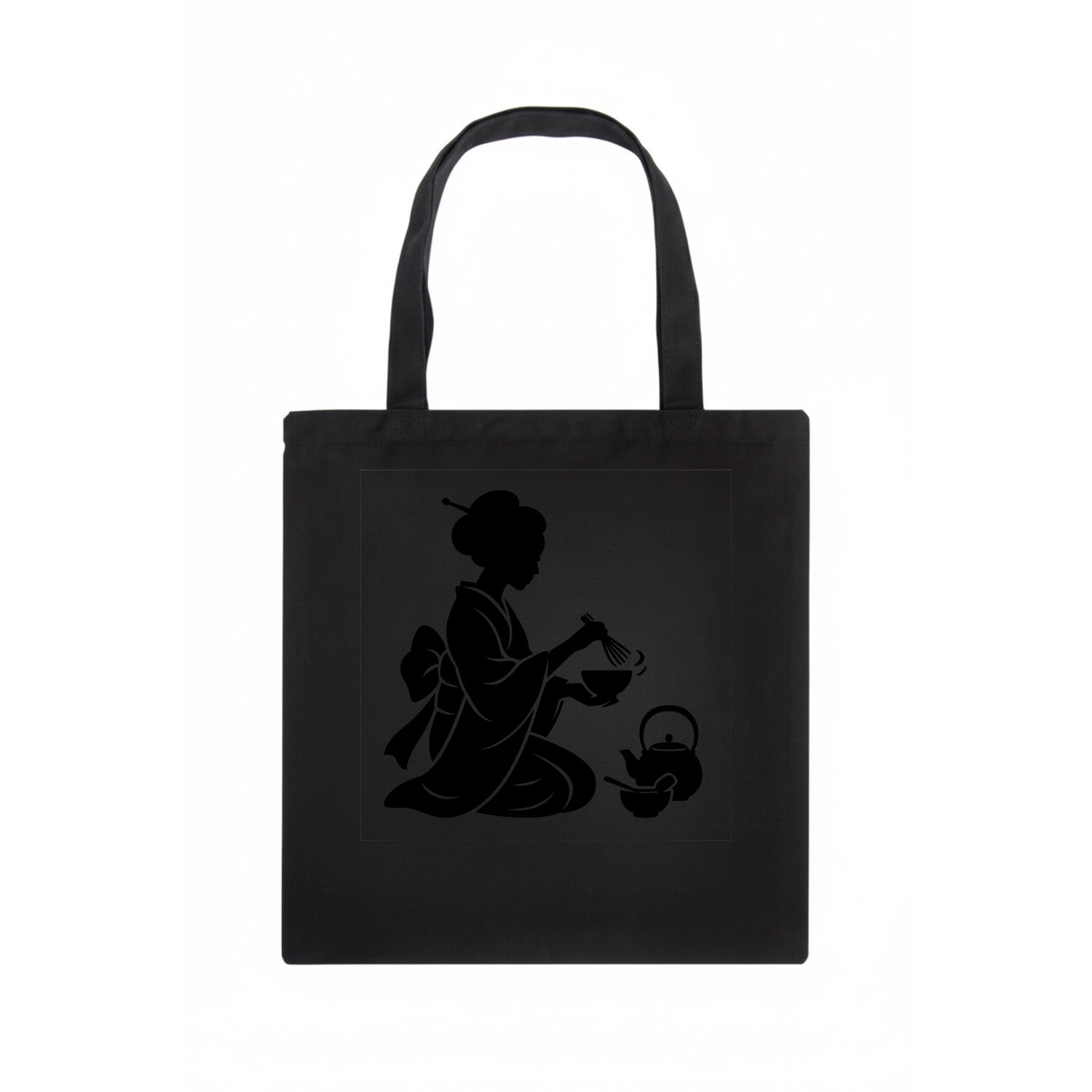 Geisha traditional tea ceremony - Tote Bag - dark