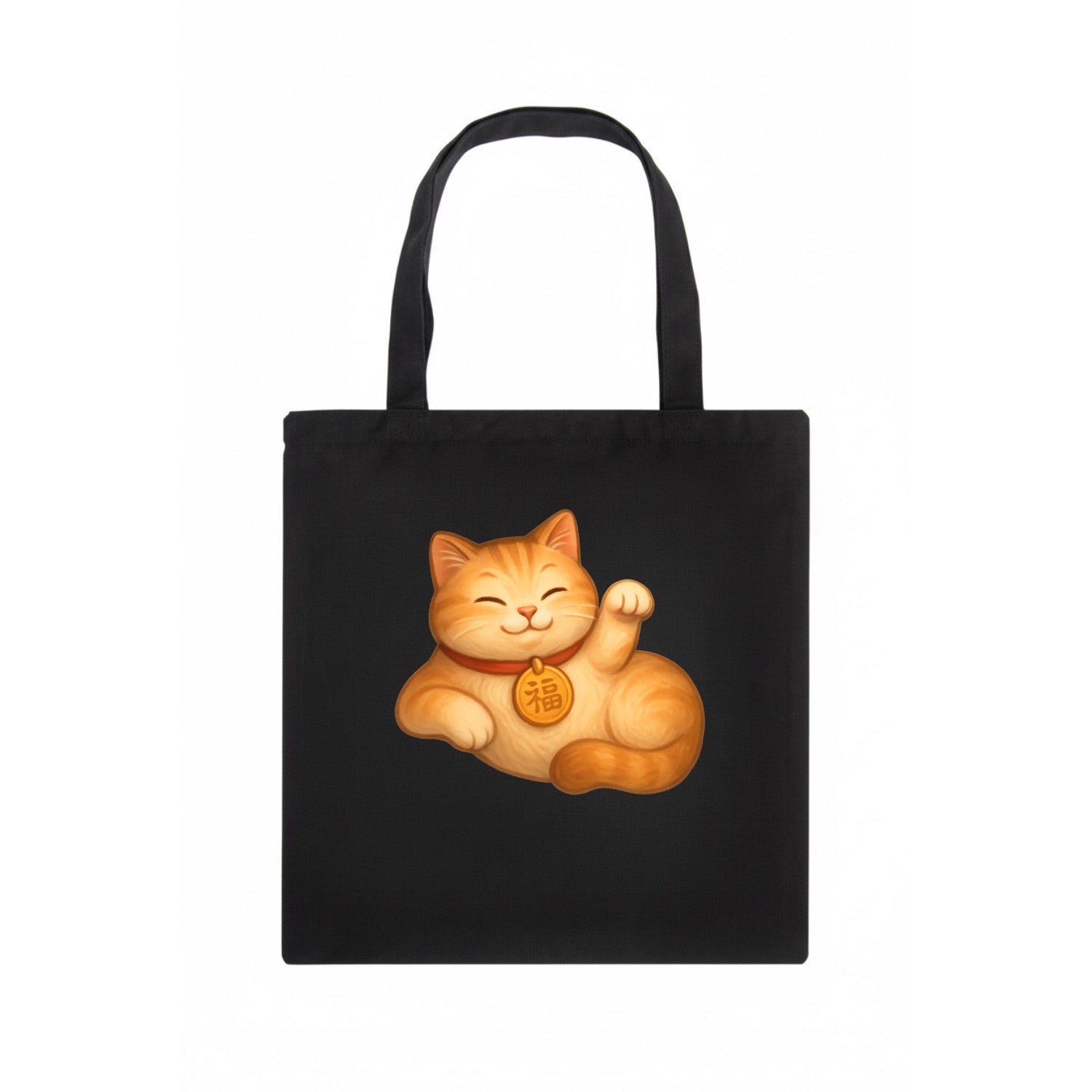 Maneki Neko Pose - Tote Bag - dark