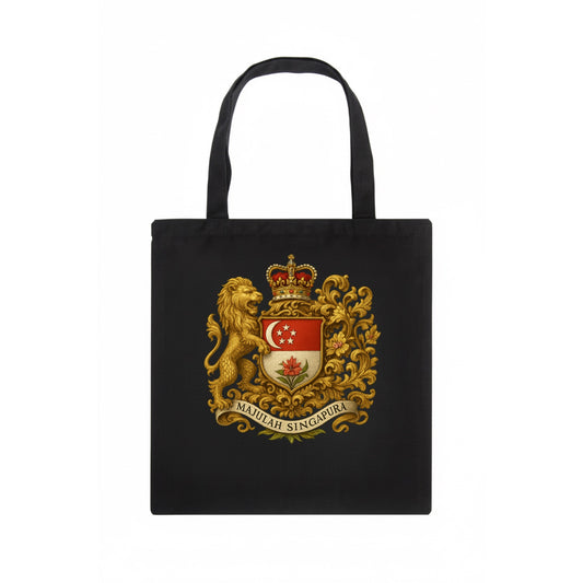 Singapore Merlion Emblem  - Tote Bag - dark