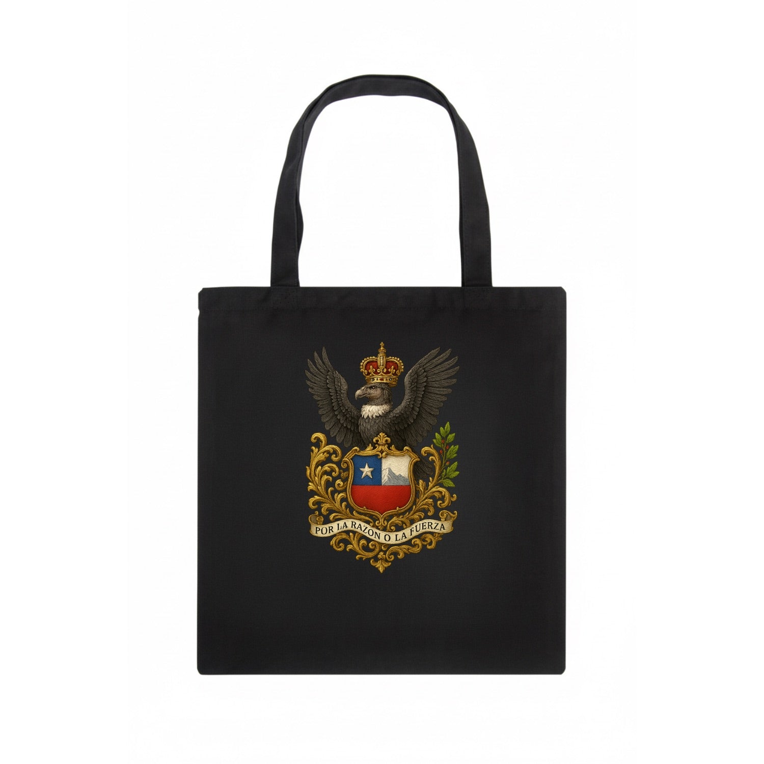 Chile Andean Condor Emblem  - Tote Bag - dark