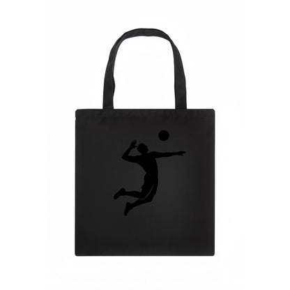 Volleyball player spiking ball - Tote Bag - dark