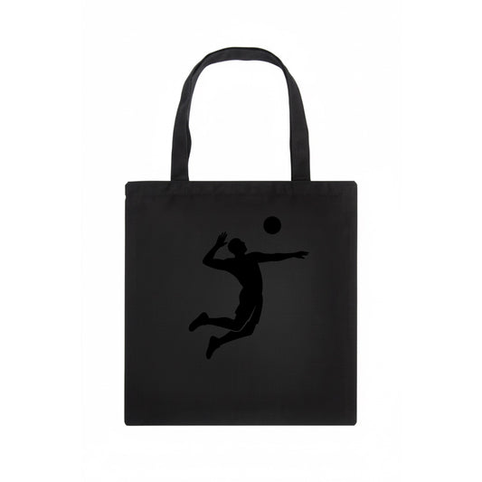 Volleyball player spiking ball - Tote Bag - dark
