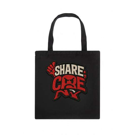 SHARE;CARE TOO MUCH Oversharer Green Hat - Tote Bag - dark