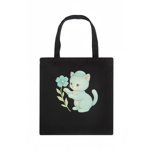 Aqua Kitten - Tote Bag
