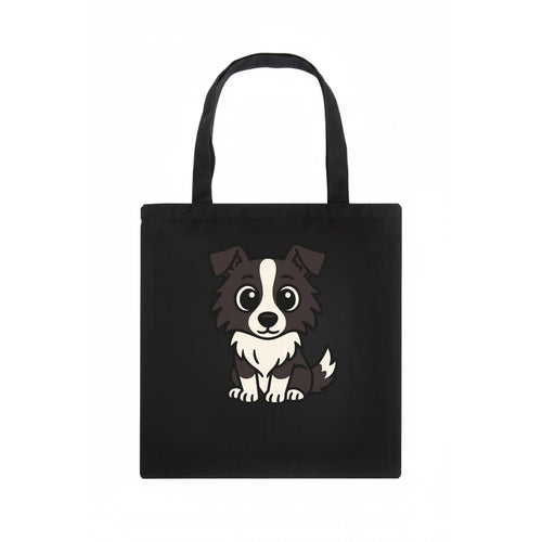 Border Collie - Intense stare sitting pose - Tote Bag