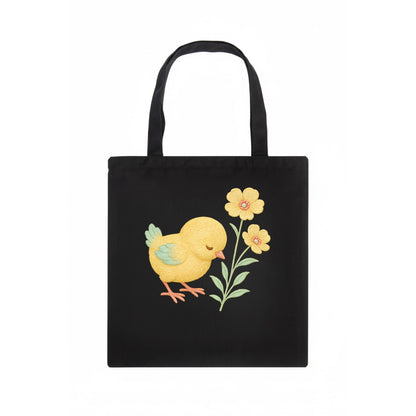 Yellow Chick - Tote Bag - dark