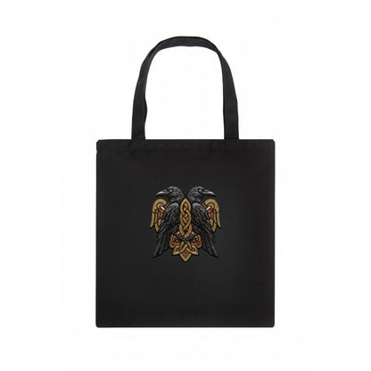Odin's Ravens - Tote Bag - dark