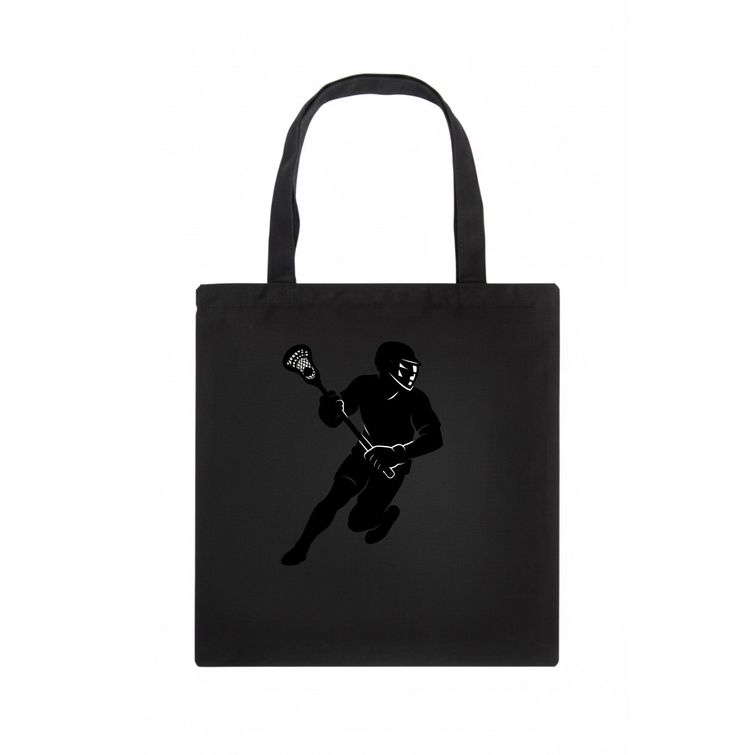Lacrosse player cradling stick - Tote Bag - dark