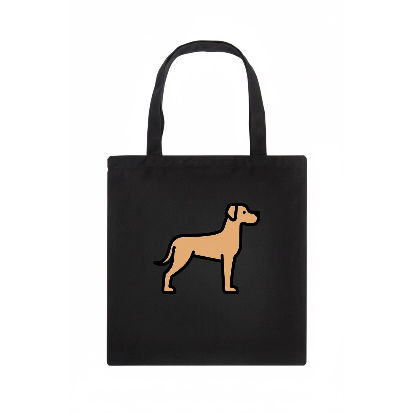 Great Dane - Fawn colored flat side profile - Tote Bag - dark
