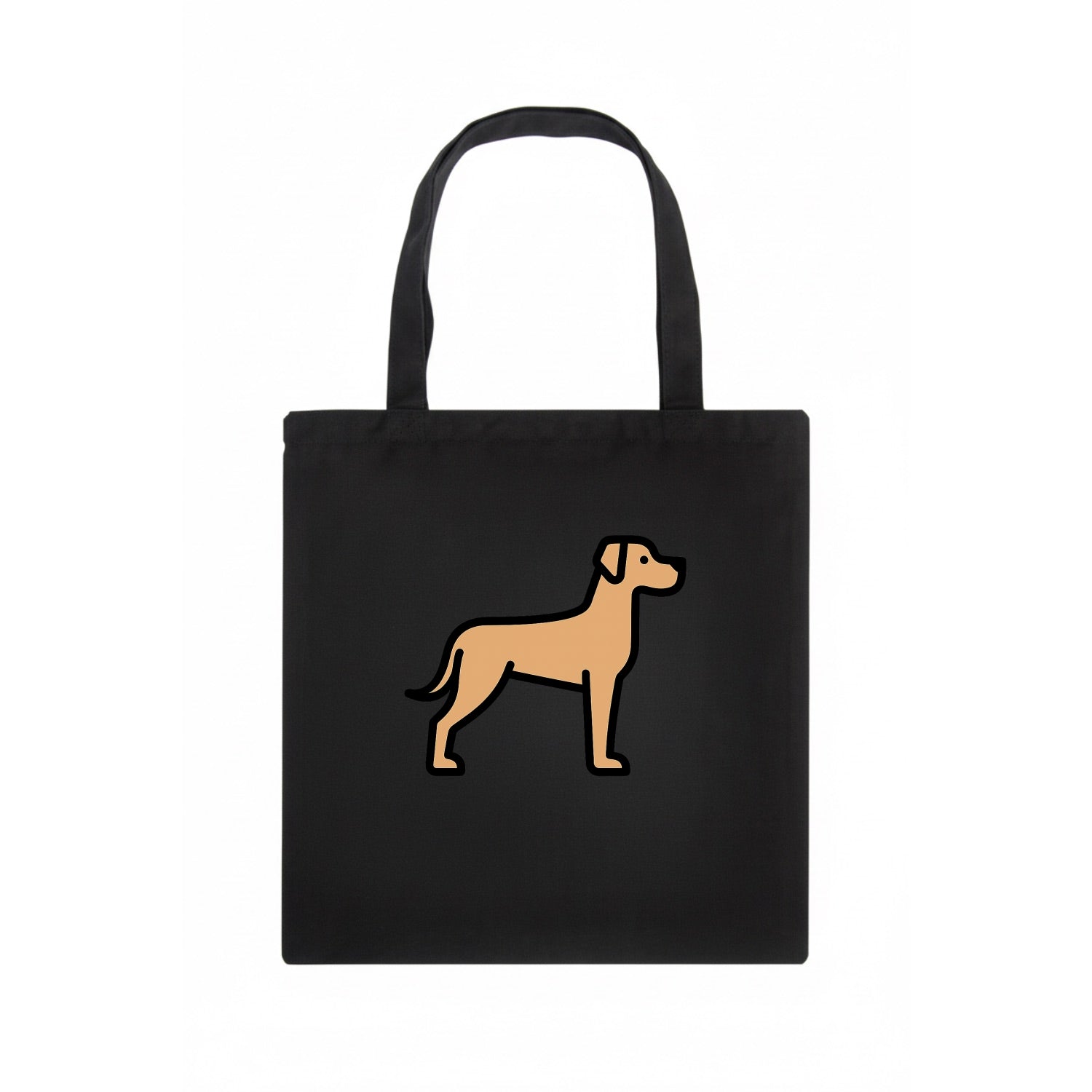 Great Dane - Fawn colored flat side profile - Tote Bag - dark