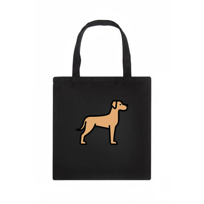 Great Dane - Fawn colored flat side profile - Tote Bag - dark