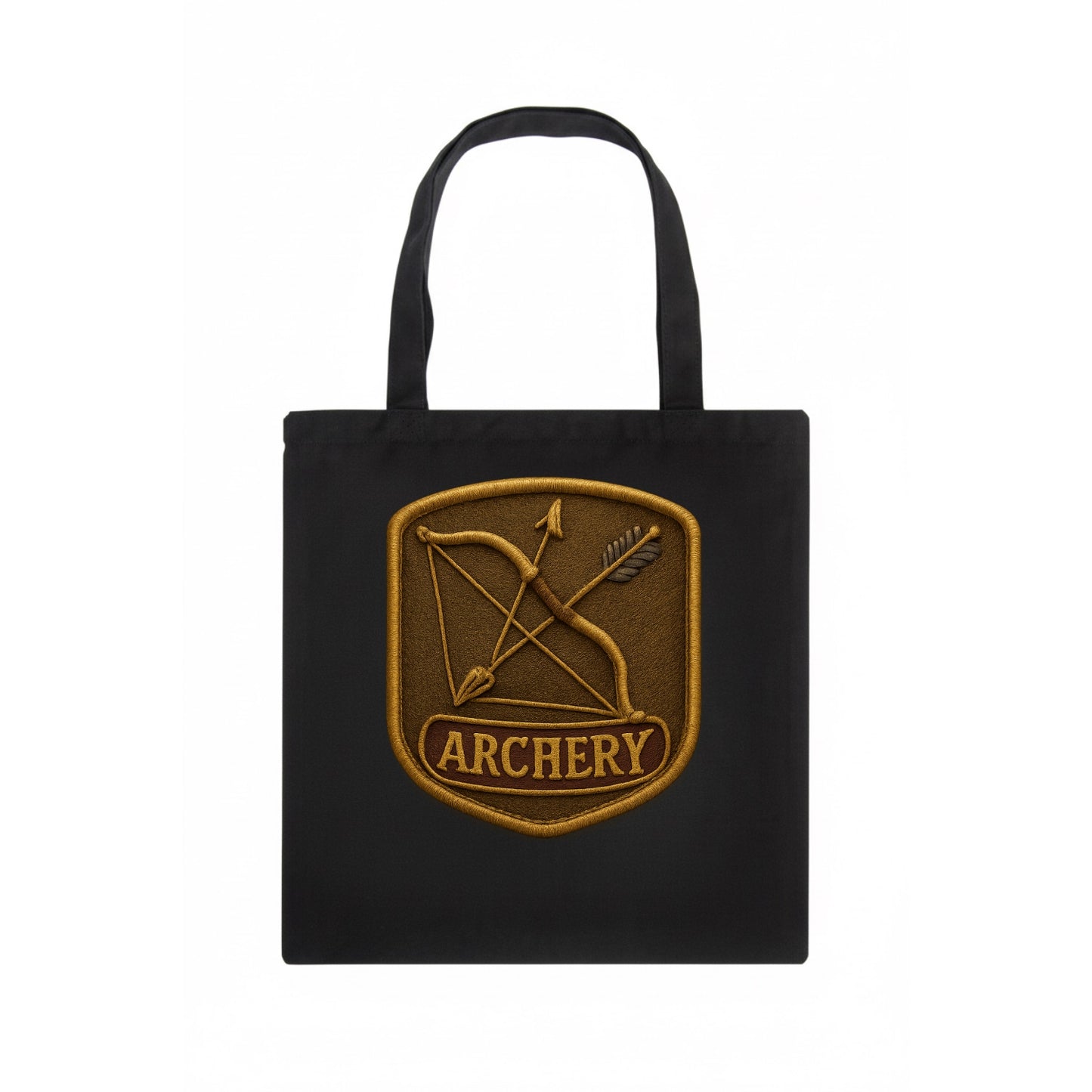 Bow and arrow crossed - archery enthusiast - Tote Bag - dark