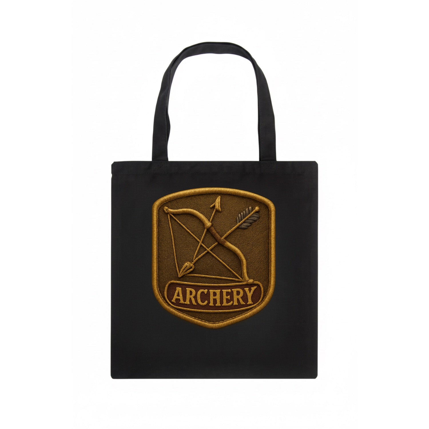 Bow and arrow crossed - archery enthusiast - Tote Bag - dark