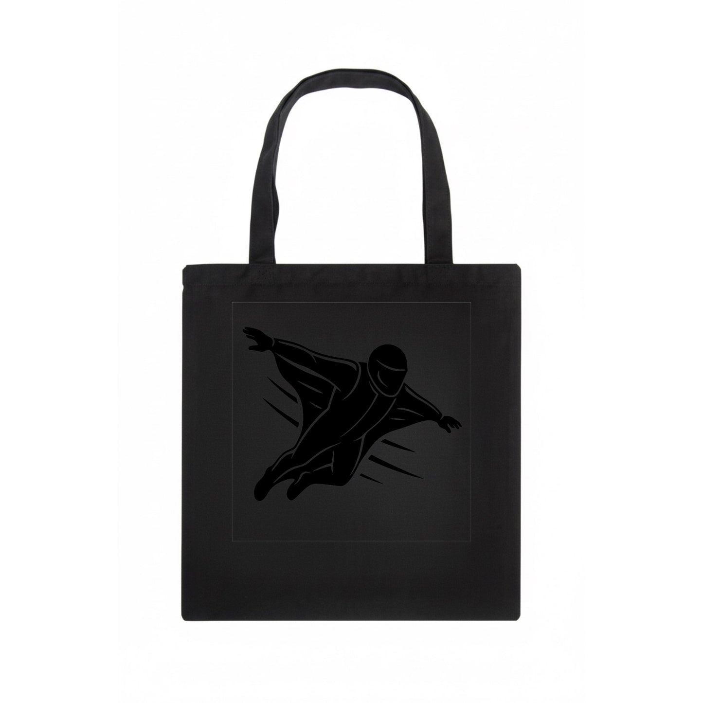 Wingsuit flyer gliding - Tote Bag - dark