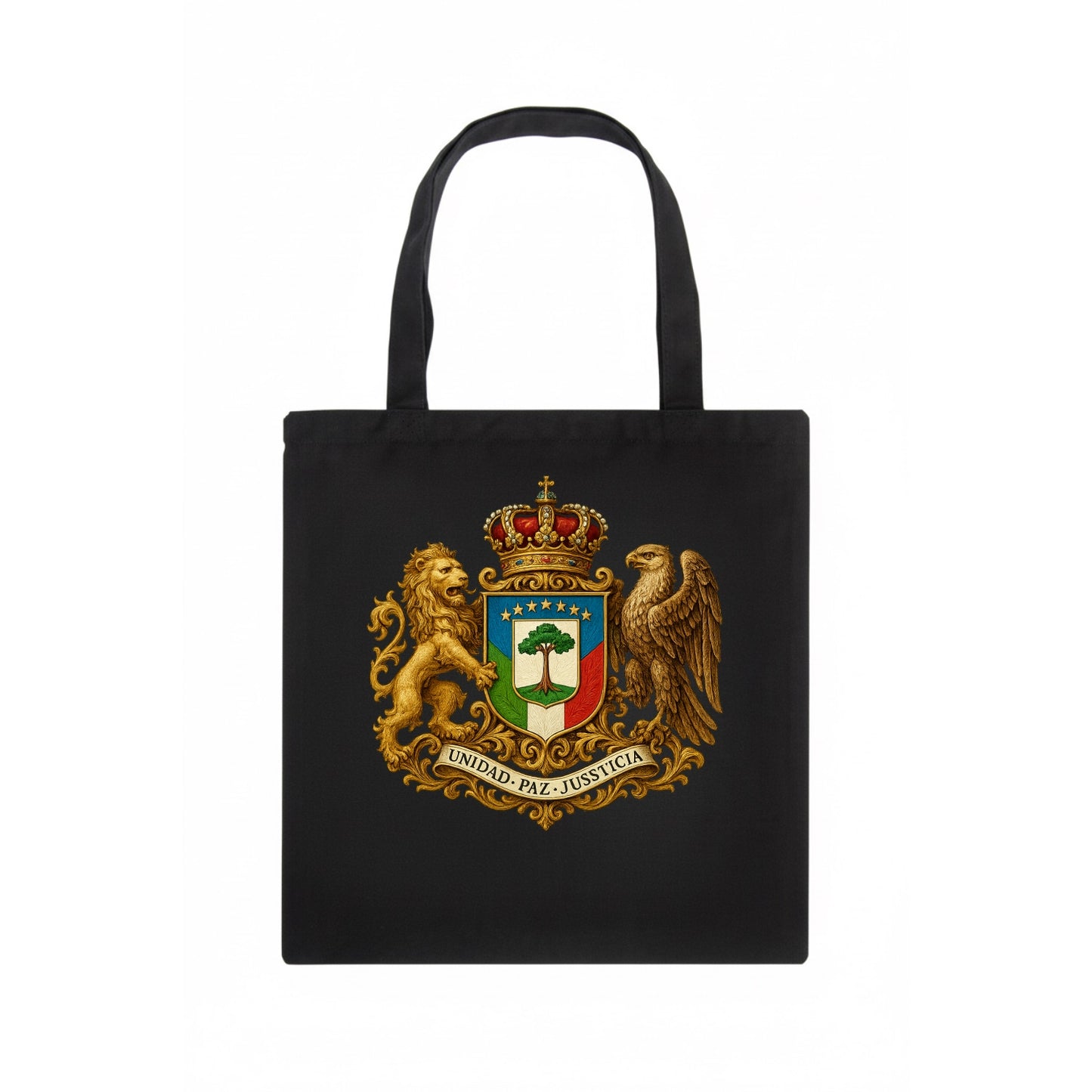Equatorial Guinea Silk Cotton Tree Emblem - Tote Bag - dark