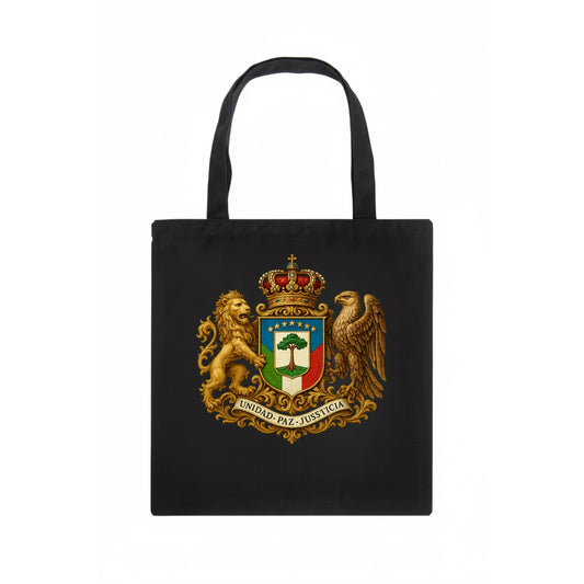 Equatorial Guinea Silk Cotton Tree Emblem - Tote Bag - dark