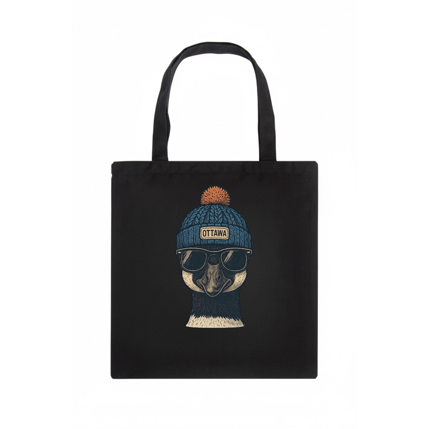 Ottawa Canadian Goose wearing Ottawa bea - Tote Bag - dark
