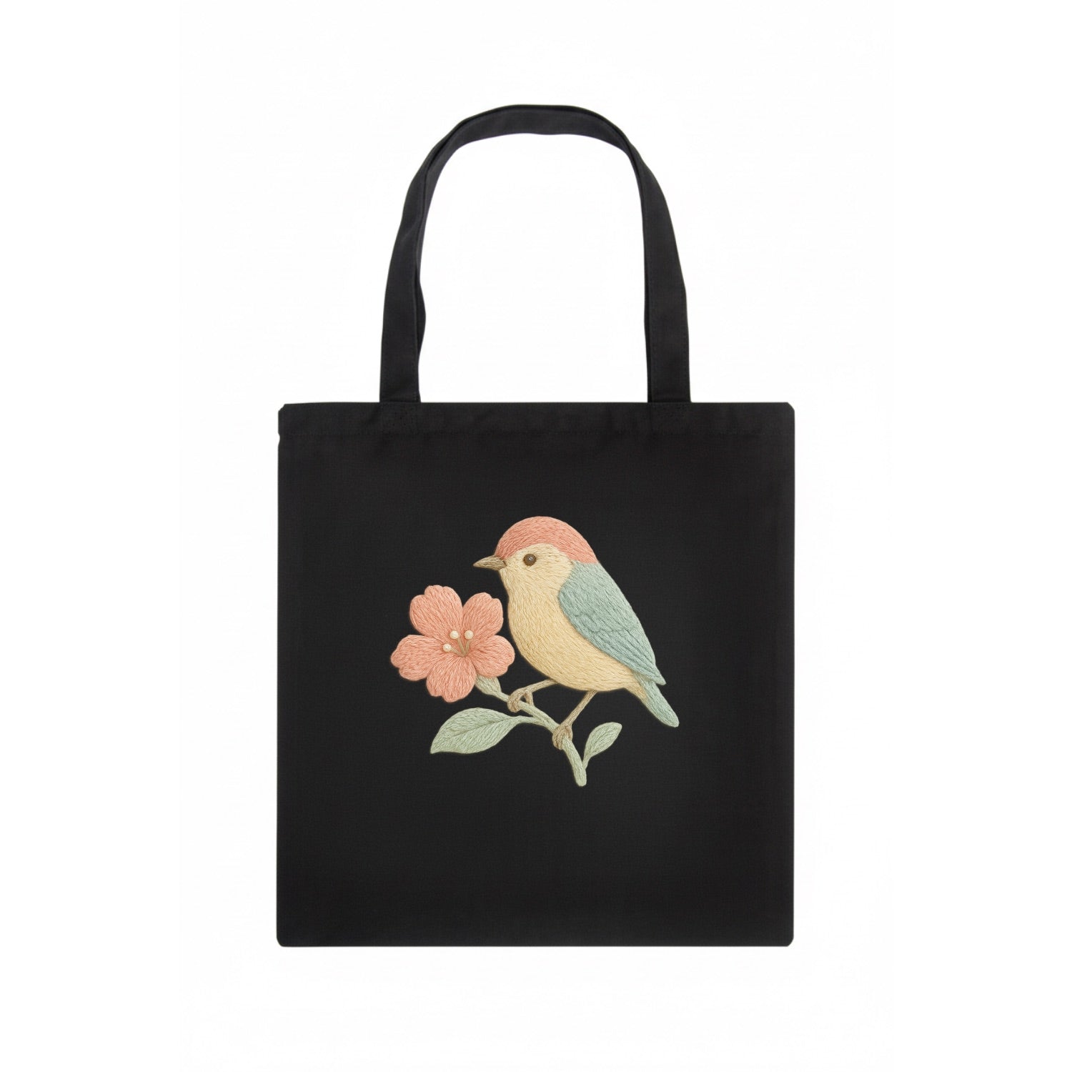 Peach Flowerpecker - Tote Bag - dark