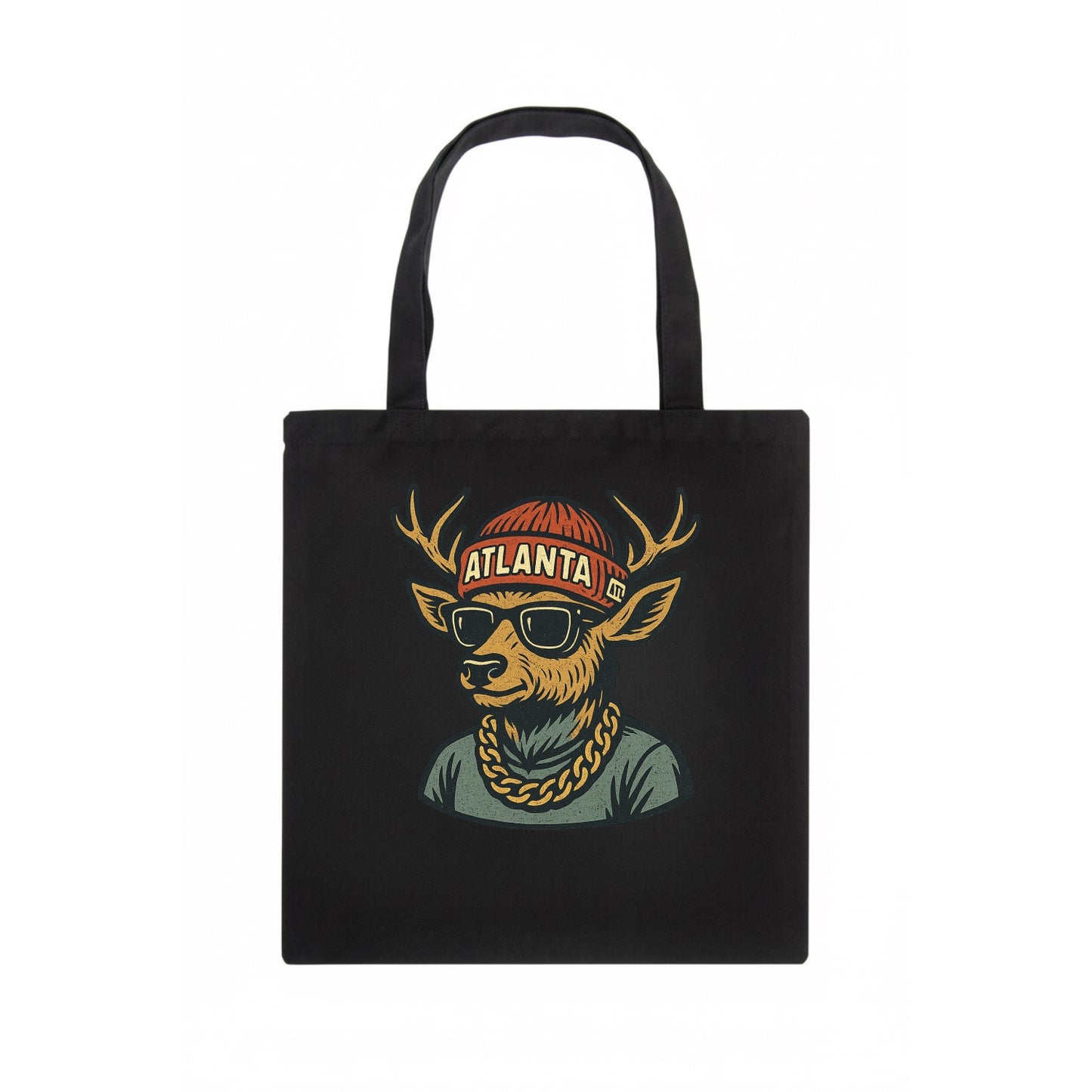 "deer" "atlanta" "atl" "red" "us South" - Tote Bag - dark