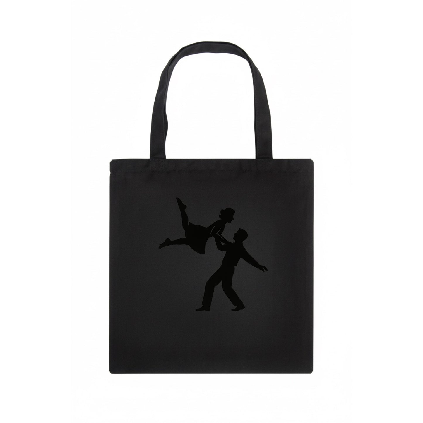 Swing dancers aerial lift - Tote Bag - dark